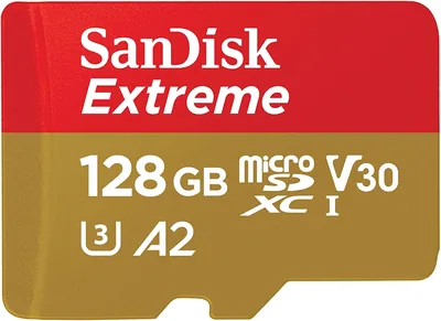 SanDisk Extreme microSD UHS-I V30 128 GB